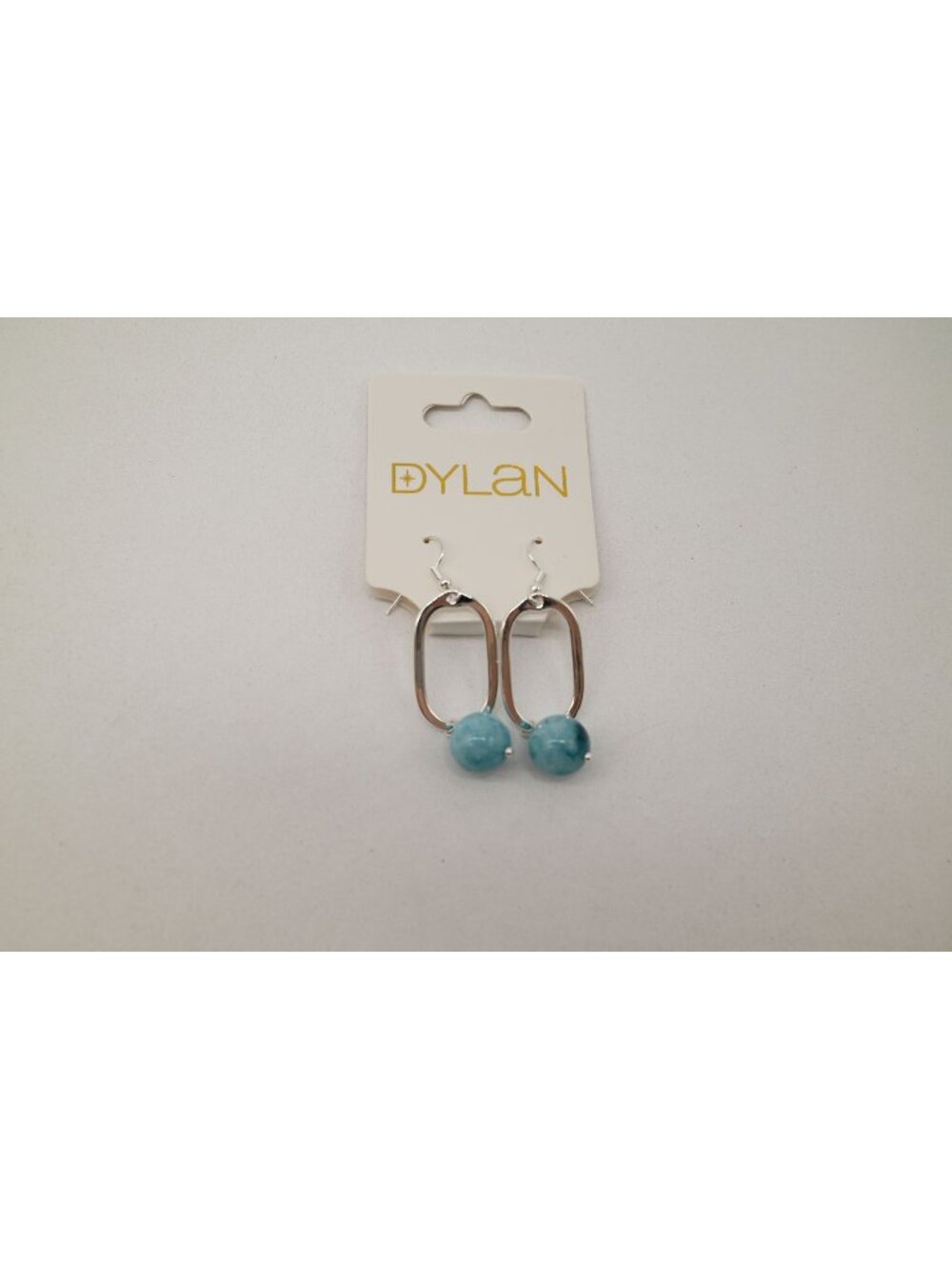 NWT Dylan Jewelry Mila Earrings Blue Sky Silver Tone Dangle Earrings Beaded